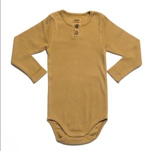 KidWild VINTAGE BODYSUIT L/S - OCHRE 18-24 M